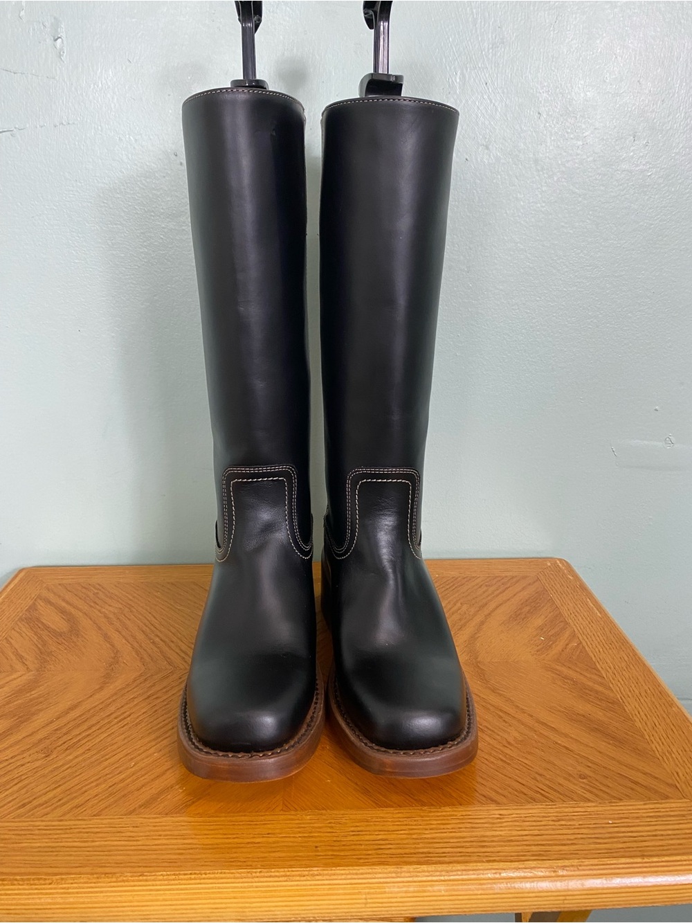 Frye Campus 14L Boots Leather Black Size 7.5 NOSKU - Picture 5 of 10
